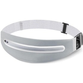 Resim Youmex Gri Spor Bel Çantası - Koşu Ve Fitness İçin Multifonksiyonel 7.2 İnç Telefon Kutusu, 60-110 Cm Bel Ölçeği Gri 