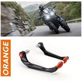 Resim Dream011 Turuncu Evrensel Motosiklet El Koruyucu Alüminyum Alaşım Koruma 