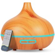 Resim 500 ml Hava Nemlendirici Ultrasonik Oda Nemlendirici Işıklı Buharlı Ayarlanabilir Zamanlayıcılı Otomatik Kapanma Özelliği Nemlendirici LED Işıklı Buhar Makinesi (Açık Ahşap) 