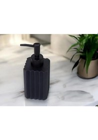 Resim Gönül Gnl 4862 Seramik Siyah Sıvı Sabunluk 16x6.5 Cm Siyah 