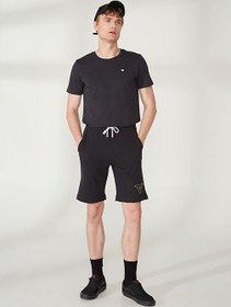 Resim Fred Mello Siyah Erkek Sweat Şort FM23S02EFBLACK 