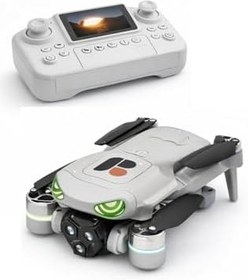 Resim R08 Katlanabilir Drone - 4K HD Çift Kamera, Hareket Algılama, Şarjlı Uzaktan Kumandalı 