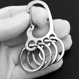 Resim Küçük Ayak Anahtarlık Çoklu Halkalı Araba Bel Askısı Yaratıcı Kayıp Önleyici Aksesuar 