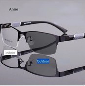 Resim Eylıees Yarım Çerçeve Fotokromik Miyopi Gözlük - Erkekler İçin Metal Anti-mavi Uv400 Renk Değiştirenblackmor51 Beyaz 