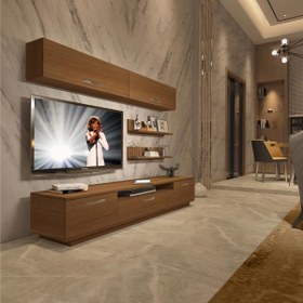 Resim Decoraktiv Trendstyle 5 Mdf Tv Ünitesi Tv Sehpası - Naturel Ceviz 