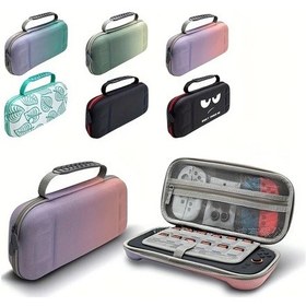 Resim Elmpaly 1 Adet Nintendo Switch 2 İçin Degrade Yeşil Saklama Çantası Sw2 Eva Çanta Taşıma Kılıfı 