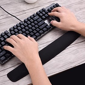 Resim Lunatic LN-2020 Bozulmaz Sünger Klavye Bileklik Pad-Kaymaz Dayanıklı Kolay Yazma, Agrı Kesici Nefes Alabilir Sünger Malzeme Ofis Ev Için Tasarlı Güçlü Kavrama Klavye Desk Pad(UZ:40CM En:5cm Yük:3cm) 