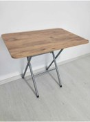 Resim Akkaya Ticaret Mutfak Masası Kalın Profil 60x90 cm Balkon Masası Katlanır Kırma Antik 