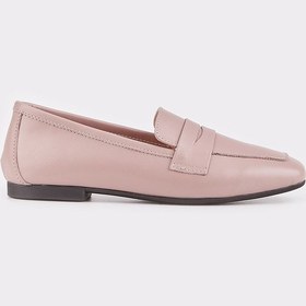 Resim Hakiki Deri Pembe Loafer Kadın Ayakkabı Pembe 