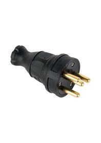 Resim Mete 3x25A Kauçuk Düz Fiş 