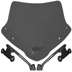 Resim GP Kompozit Honda CB750 Hornet 2023-2024 Uyumlu Ön Cam Füme 28 cm 