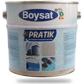 Resim Boysat Pratik Tek Komponentli Solvent Bazlı Havuz Boyası 2.5 Kg - Beyaz 