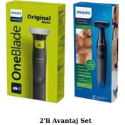 Resim Philips QP2724/10 Oneblade Yüz Şekillendirici + BG1024 Banyo Vücut Tıraş Makinesi 