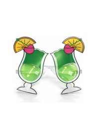 Resim Kokteyl Bardak Parti Gözlüğü Yeşil Renk 