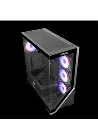 Resim Vento Vg4202fla Atx Tower, 750w 80+ Siyah, Temperli Cam, Rgb, Mesh, Atx Gamıng Kasa 