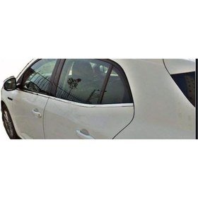 Resim Renault Megane 4 Hb Cam Çıtası Paslanmaz Çelik Krom 6 Parça 