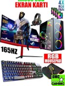 Resim DMC (PUBG,GTA 5) Reyzen 7 5700x,32gb,1tb Hdd,256gb Ssd,rx580,24''165hz Oyuncu Masaüstü Bilgisayarı 