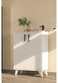 Resim Olympos Çok Amaçlı 2 Kapaklı ,kahve Köşesi,mutfak,banyo, Kiler Dolabı Beyaz Beyaz 