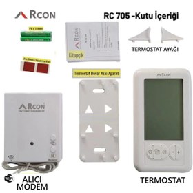 Resim Rcon RC 705 Wifi Kablosuz Dijital Oda Termostatı 