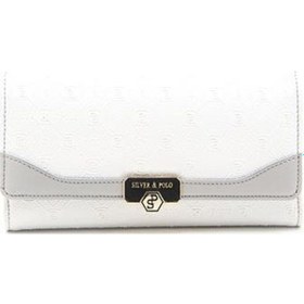 Resim Silver Polo Sp979 Kadın Cüzdan & Kartlık Logolu Beyaz-a.gri 