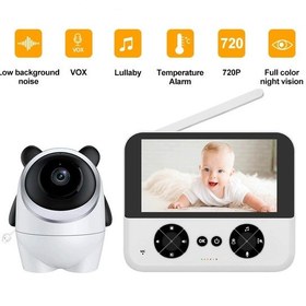Resim Bebek İzleme Kamerası Wifi Gerekmez Ninni Çalma, Ağlama Algılama, Sıcaklık Takibi,720p 