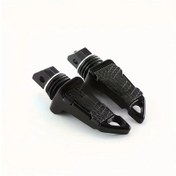 Resim Hightower Siyah Evrensel Motosiklet Arka Ayak Pedalları Alüminyum Dayanıklı Kaymaz 