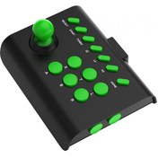 Resim Arcade Rocker Oyun Joystick Retro Arcade Oyun Konsolu Rocker Akıllı Telefonlar Için Siyah Yeşil 