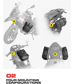Resim Rhinowalk 6l Su Geçirmez Crash Bar(Koruma Demiri) Çantası – Motosiklet & Atv Yan Çanta 