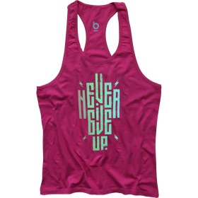 Resim Bluu Ngup-W Fitness Gym Tank Top Sporcu Atleti Fuşya Renkli Rahat Kesim Günlük Kullanım İçin 