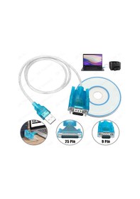 Resim Usb 2.0 - Rs-232 Seri Bağlantı Noktası Kablosu + 9 Pin To 25 Pin 
