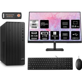 Resim Hp Pro Tower 290 G9 Intel Core I3 12100 36GB 2tb RX550/4GB 23.8" Fhd Monitör W11P 6D3A1EA Masaüstü Bilgisayar & Per4 USB Bellek 6D3A1EAMNT1434 