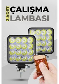 Resim 16 Led Off Road Çalışma Ve Sis Lambası 2'li 48w 12-24v Çakar M... 