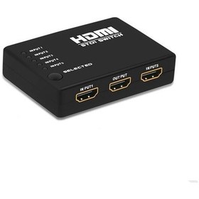 Resim Hdmi Çoklayıcı 5 Port 1080P Hdmi Switch Splitter - Kumandalı 