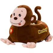 Resim Suntek Karikatür Hayvan Çocuk Koltuğu Kahve-maymun Ride Kahve Maymun Ride 