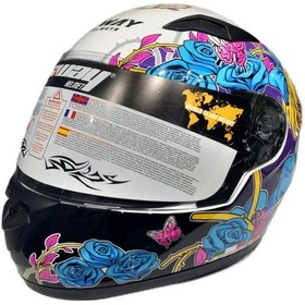 Resim Sway 815K Gloss Girl Full Face Çocuk Kaskı 