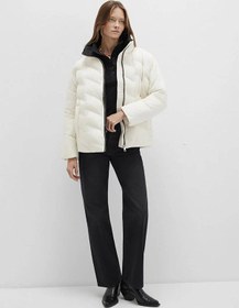 Resim Mavi Oversize Ekru Kadın Ceket M1110714-86412 Ekru 