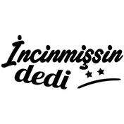 Resim Incinmişsin Dedi Sticker 2 Adet - Motosiklet Sticker 553408229 