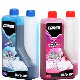 Resim Carsa Karavan Tuvalet Kimyasalı Koku Önleyici Atık Parçalayıcı Klozet Temizleyici + Tuvalet Temizletici ve Sifon Suyu x 1 L 
