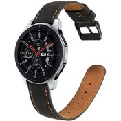 Resim Huawei Honor Magic 2 46mm 22mm Uyumlu Krd-29 Deri Zore Kordon-siyah 