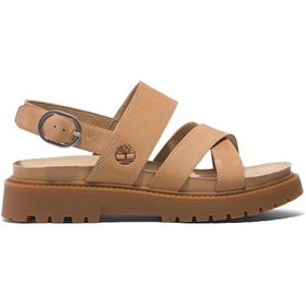 Resim Timberland Clairemont Way Backstrap Sandalet Kadın Ayakkabısı Tb0a61t4en31 Bej 