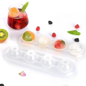 Resim Pazariz Silikonlu Buzluk Buz Kalıbı 4 Gözlü 