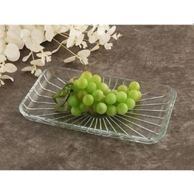 Resim Paşabahçe Elegant Dikdörtgen Cam Kayık Tabak 27x16 Cm 54883 Şeffaf 