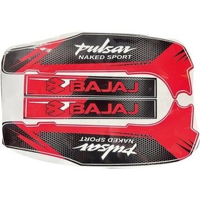 Resim Bajaj Pulsar Ns200 Kırmızı Şase Ve Maşa Sticker Etiket Modeli 