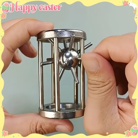 Resim Metalden Yapılmış Beyin Oyunu - Yetişkinler İçin Tırtıl Topu Meydan Okuma Oyuncak, Doğum Günü, Yıldönümü, Bekarlığa Veda Partisi vb. için Uygun - Pil Gerekmez, Halloween, Noel Etkinliği ve Parti Malzemeleri 