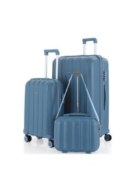 Resim Mçs Polipropilen 3lü Valiz Seti Büyük & Kabin & Makyaj V305 S21yy1000082-set 10227 Sky Blue 