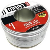 Resim Mert Kablo Rg6u4 Uydu Anten Kablosu 64tel 100metre 