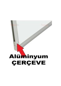 Resim 120X200 (Kaliteli) Akyazı Duvara Monte Laminat Beyaz Yazı Tahtası 