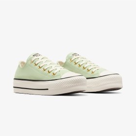 Resim Converse Chuck Taylor All Star Lift Kadın Yeşil Süet Sneaker A13825c Yeşil 