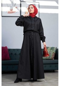 Resim Neways 6544 - Etek ve Tunik İkili Takım Siyah 