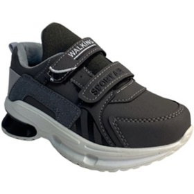 Resim Erkek Çocuk Sneaker Spor Ayakkabı-füme Gri 